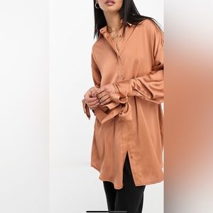 Silk button down blouse